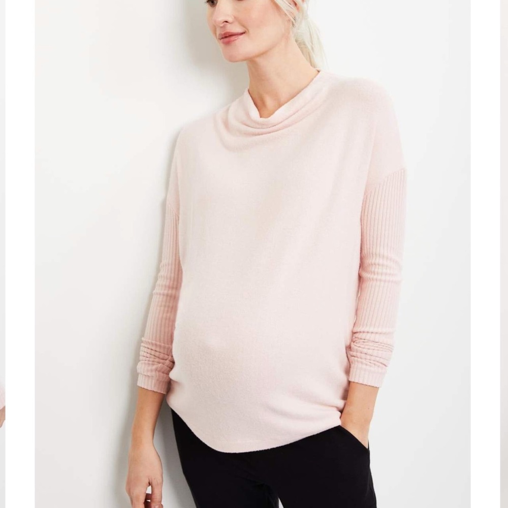 NWT! A pea in the pod hacci knit mock neck tunic